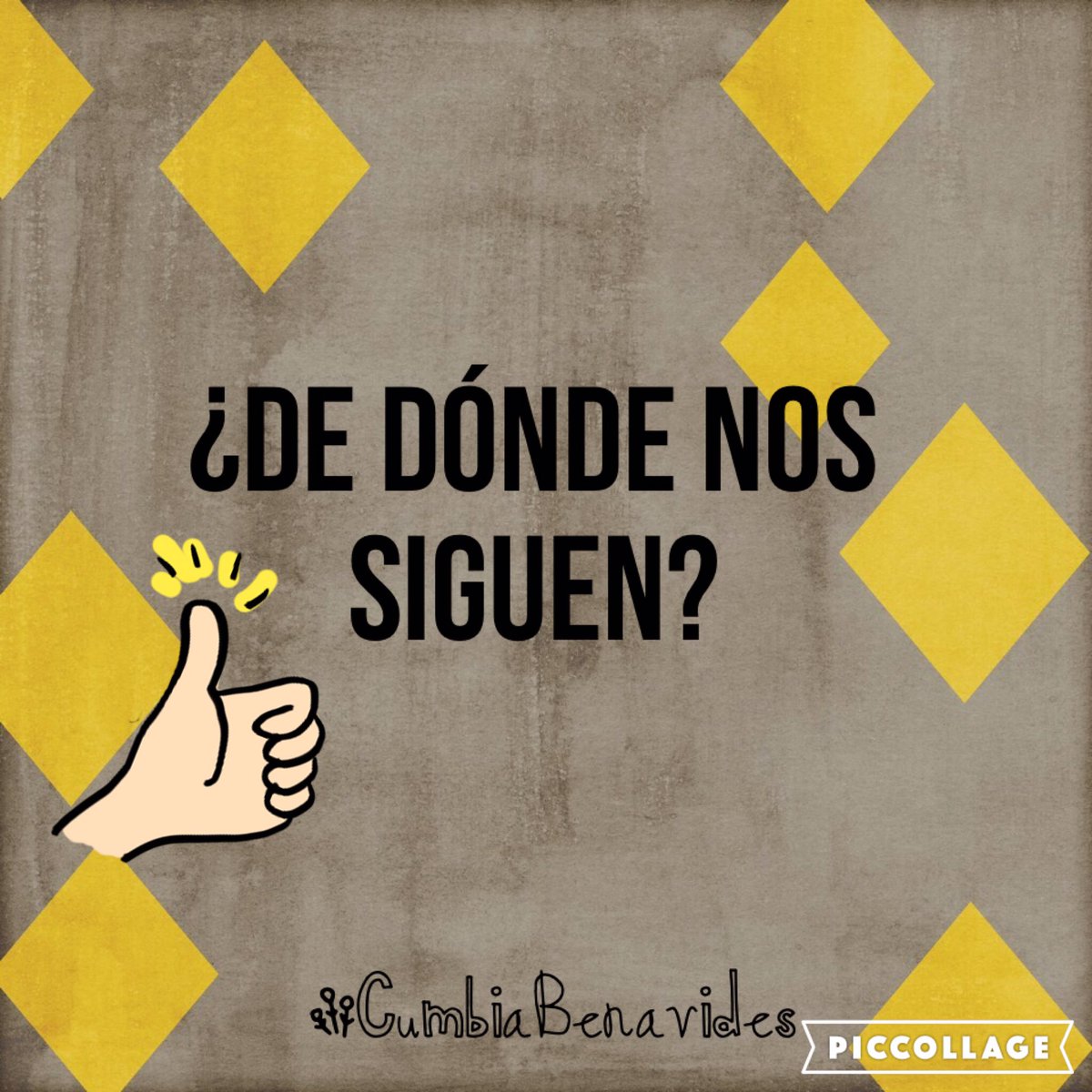 cumbiabenavides's tweet photo. Queridos #Benafans queremos saber ¿De dónde nos siguen? 🎉🎶 Pronto muchas sorpresas 🎉 ¡No se despeguen! https://t.co/iKEpCbct7m
