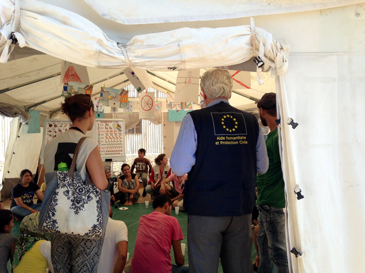 Thank you <a href="/StylianidesEU/">Χρήστος Στυλιανίδης - Christos Stylianides</a> for visiting our Alexandria, Greece safe space to meet refugees who benefit from <a href="/eu_echo/">EU Civil Protection & Humanitarian Aid 🇪🇺</a>!