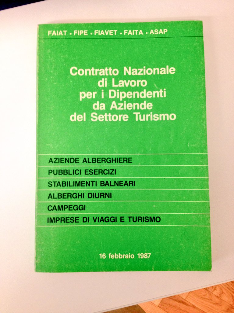 PietroRizzi85's tweet photo. Era il #1987 e la #Ristorazione #Collettiva,come settore,è ormai parte autonoma riconosciuta in #Ccnl #PhD_PR https://t.co/LLysBV0MJf