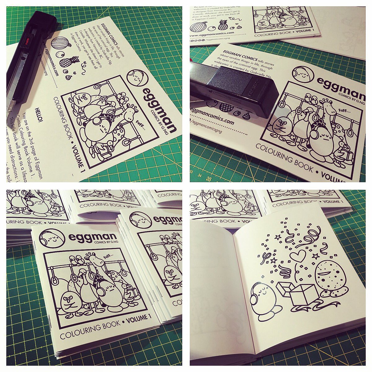 eggmancomicsgng's tweet photo. Print, cut, staple, fold, repeat! Selling these at @pdxzines this Sat at @ambridgeevents #eggmancomics #diy #zine https://t.co/Kd4UAHv74c