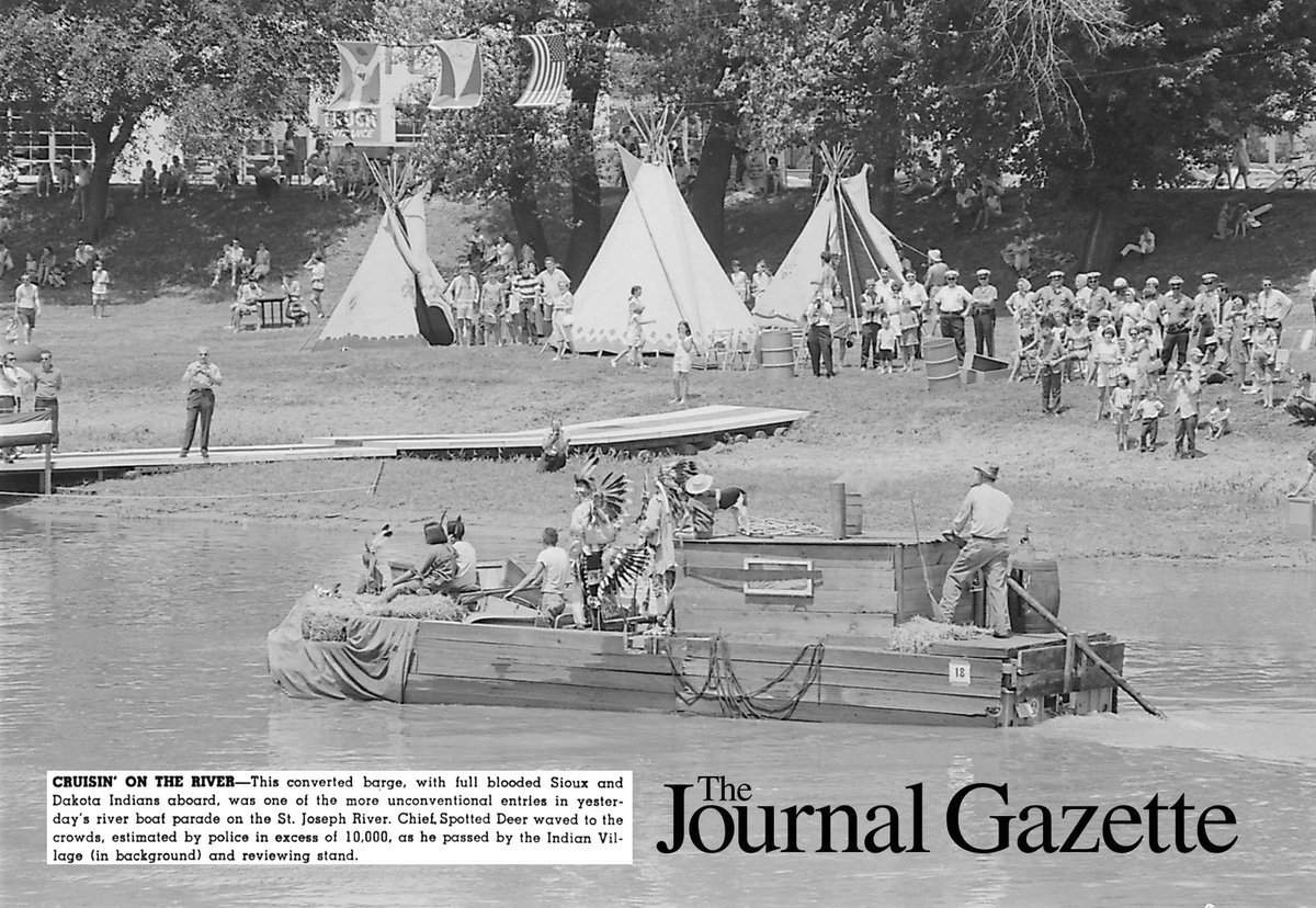 JGFeatures's tweet image. #TBT to opening day of the first Three Rivers Festival; July 12, 1969. #TRF2016 #AllenCo200 #Indiana200