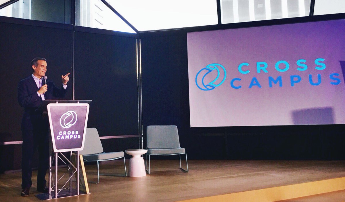 WolfPoint_Adv's tweet photo. An inspiring talk by @ericgarcetti @ the @crosscampus DTLA launch with co-founders/CEOs @dandato1 + Ronen Olshansky! https://t.co/VIX2sRyTTm