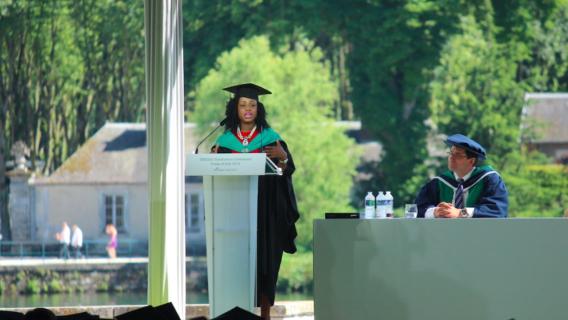 INSEAD's tweet photo. Our similarities greatly outweigh our differences-there is only one INSEAD spirit!—Kemi Onabanjo MBA'16J #INSEADGrad https://t.co/4ZI8fcyOul