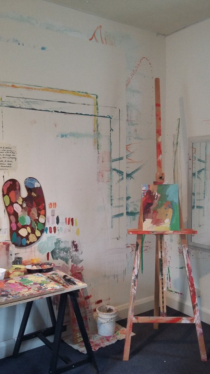 hmclain49's tweet photo. Art Studio all set for the Winifred Nicholson exhibition opening tonight @lakelandarts #AbbotHall https://t.co/52quAKIm45