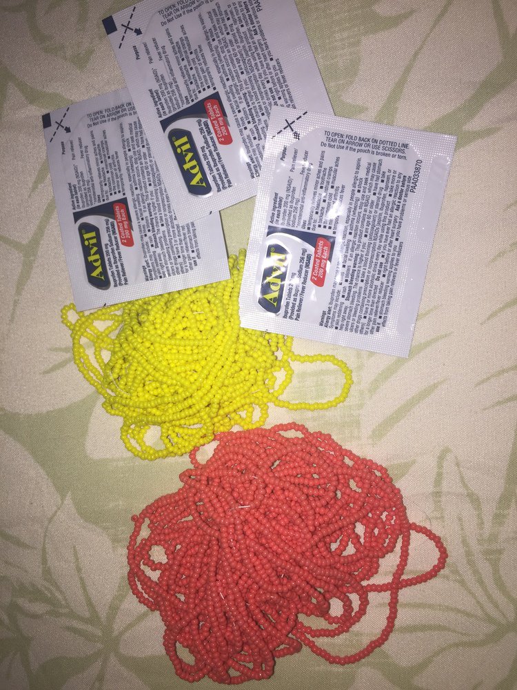 CCsaky's tweet image. Hand, wrist and arm pain, along with recent surgery, Advil is helping me finally bead! #fastadvilfanatics #sponsored