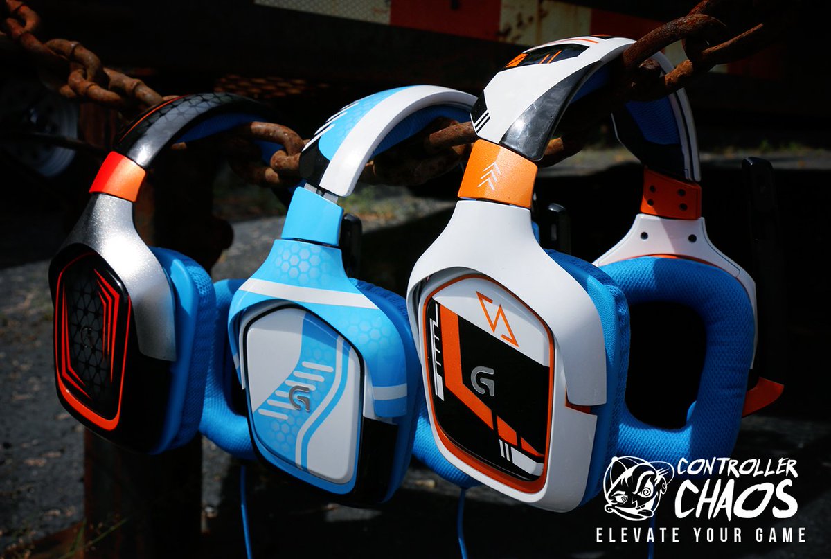 Choose one! <a href="/LogitechG/">Logitech G</a> G430 headsets with <a href="/ControllerChaos/">ControllerChaos</a> #CSGO designs #ESLOne