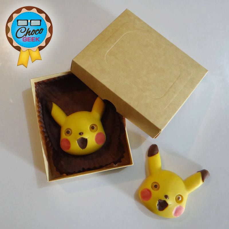 ChocoGeekCR's tweet photo. Talvez con estos 🍫🍫 no subás de nivel, pero en #ChocoGeek podés capturar todos los Pikachu que querás! ;) #PokemonGo https://t.co/jKveLzhGgc