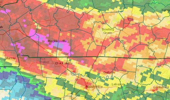 Sometimes #CoCoRaHS nails it. Once in a while, it becomes painfully obvious where more data points are needed. #kywx