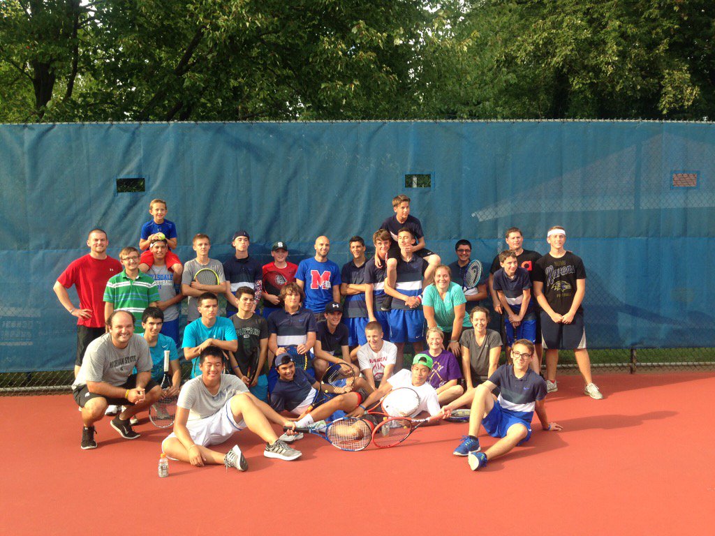 #tbt to the staff tennis match! Gets better every year! Can't wait for another season!!  #bulldogtennis