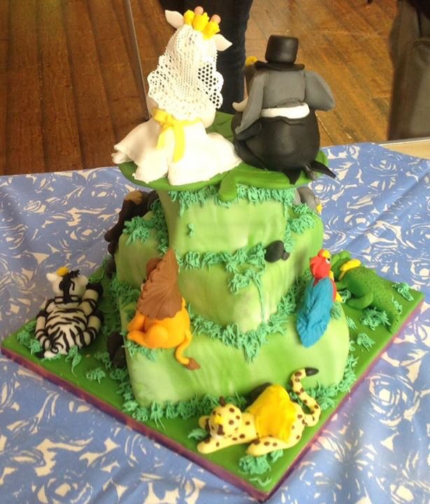 Our fun alternate wedding cake went down a treat at the Great Tingley Bake off!