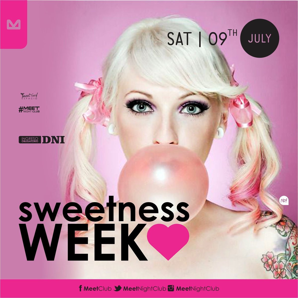 MeetNightClub's tweet photo. #SweetnessWeek!Querés ganarte la entrada? Dale retweet y participa #Recepción de mesa dulce y CASCADA DE CHOCOLATE🍭🍫 https://t.co/KUQe0nwlnv