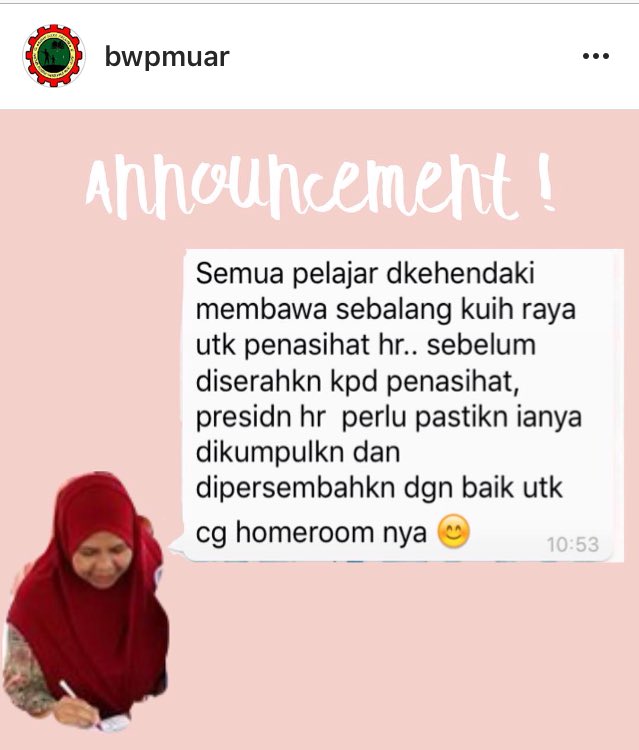bwpmuar's tweet photo. PERHATIAN KEPADA PELAJAR-PELAJAR CEMERLANG MRSM MUAR ✨✨✨✨ #repost https://t.co/XQWvthF4Cd