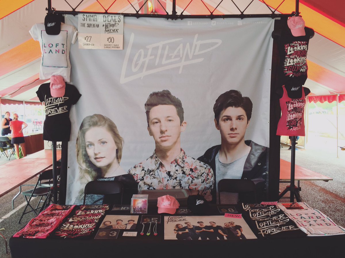 Loftland's tweet photo. @lifest2016 we here and we brought new swag. Artist Merch Tent opens at noon. #LoftlandForever #Lifest https://t.co/eyTizIVMNP