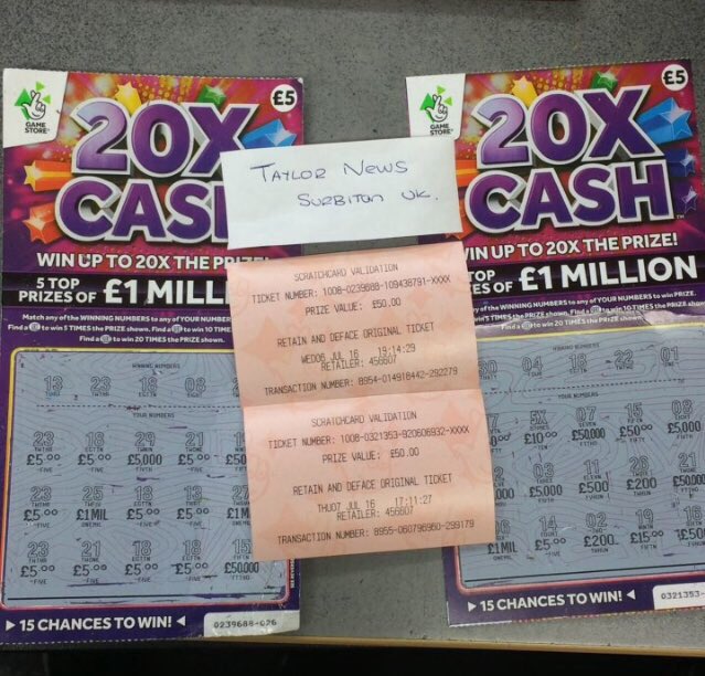 TaylorNews_'s tweet photo. Who's feeling #Lucky today?! We're on a winning streak here at #TaylorNews #PlaytoWin #Scratchcards https://t.co/hSbcqH7LUj