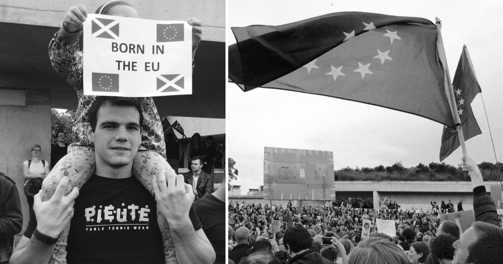 TheFieldnote's tweet photo. #Brexit #UK #Scotland: How pro-EU &amp; anti-Leave rhetoric connectes to xenophobia &amp; racism? https://t.co/tdIwbaIE2y https://t.co/5BafFXZnjg