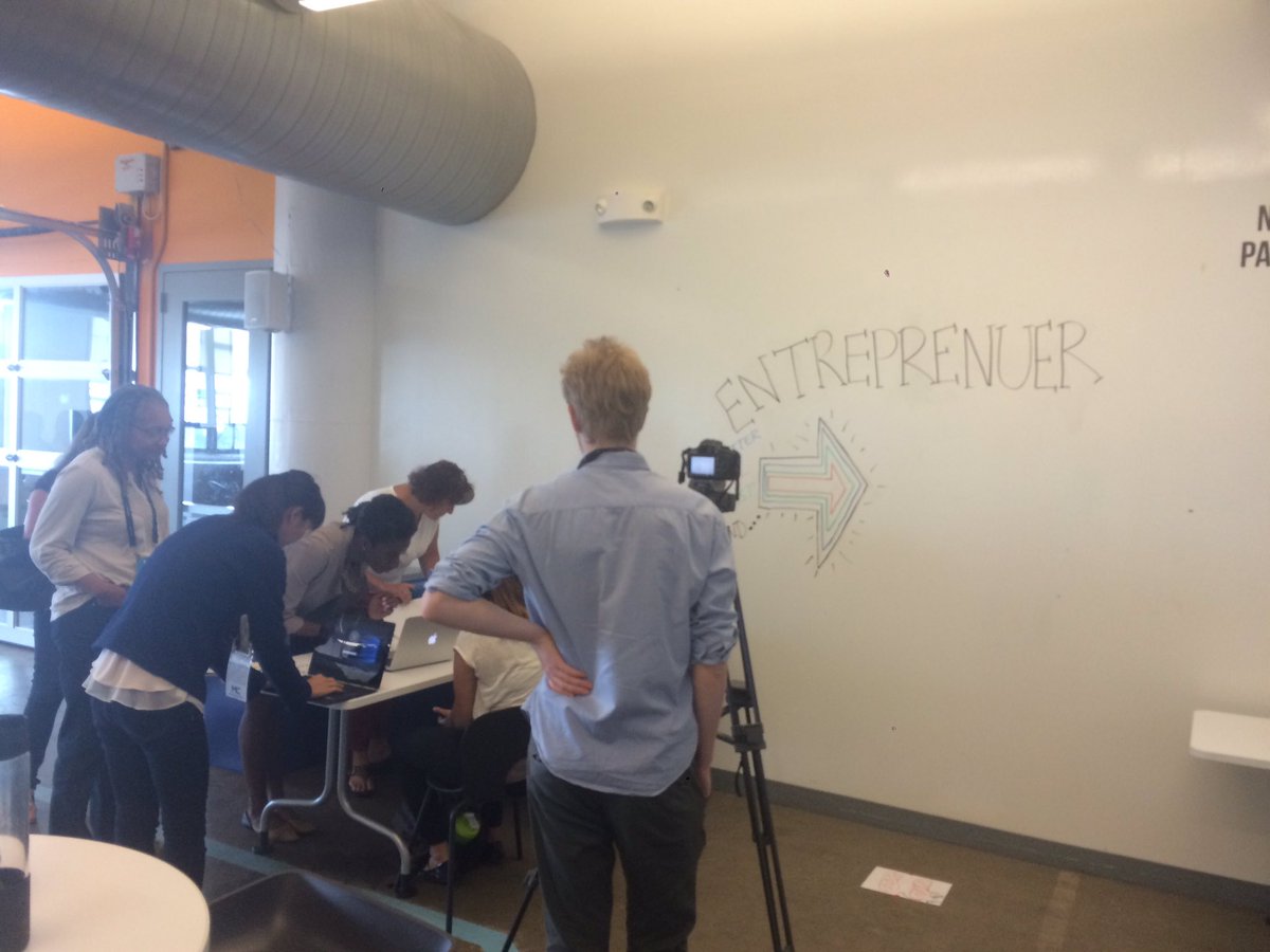 And the photo shoot has started! Excited to be helping out at the Women in MassChallenge event!