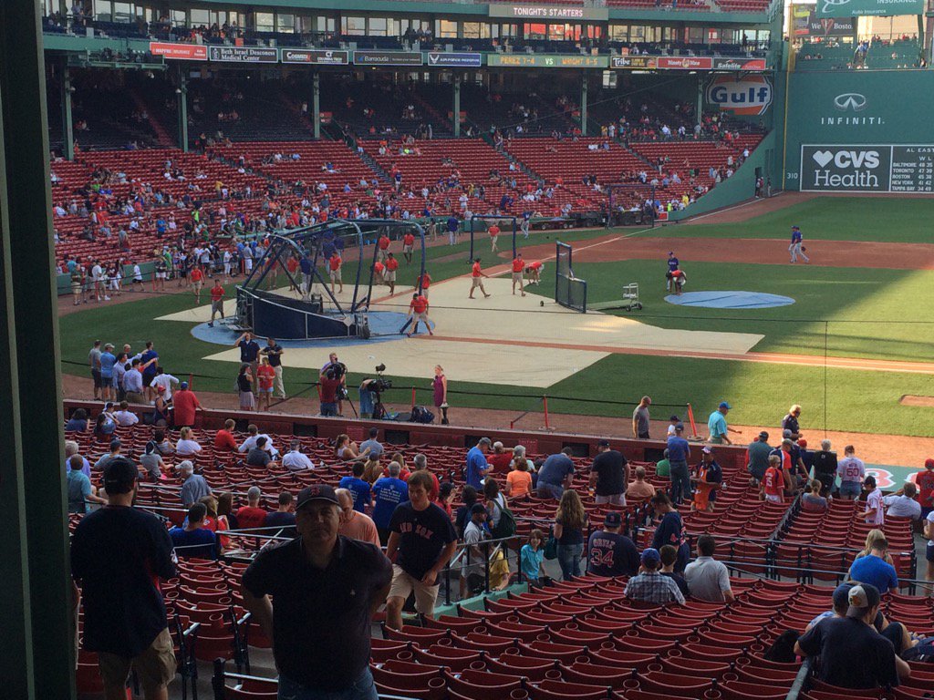 64inningstretch's tweet photo. #30in44 My game 30 at Fenway Park. @RedSox beat @Rangers 11-6. Great pitching by Wright. #VotePedey Today back to UK https://t.co/MEjPhn8YxZ