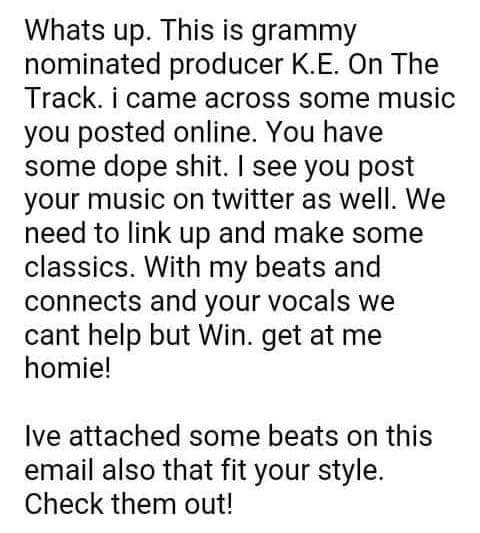 KCofTMG's tweet photo. Woke Up Too An Email From @_keonthetrack ❕❕❕ Big Blessing 🙏 From Tha Most High 💯 Jus Waiting On A Response 🙏🙌 https://t.co/wfWmSrN2Tz