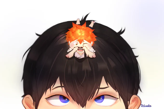 I never posted the Pocket Hinata Series here geh. #haikyuu #Kagehina 