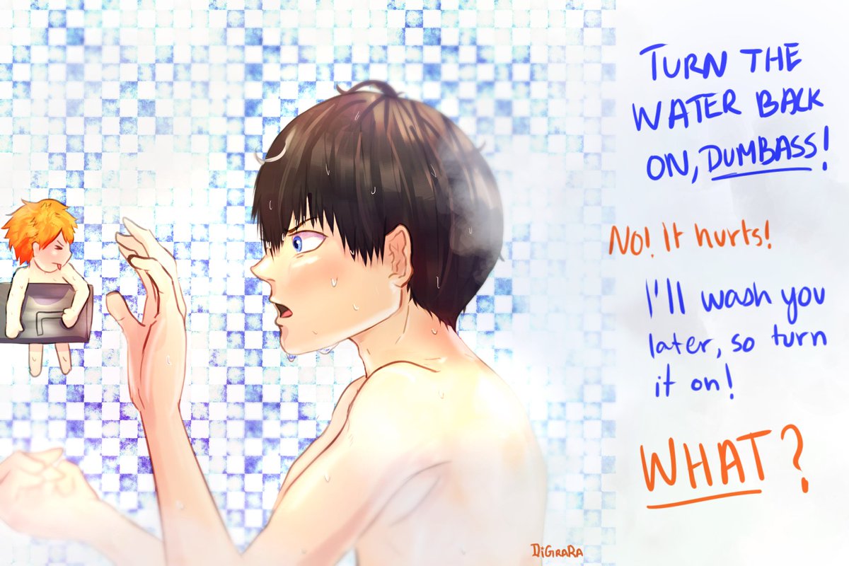 I never posted the Pocket Hinata Series here geh. #haikyuu #Kagehina 