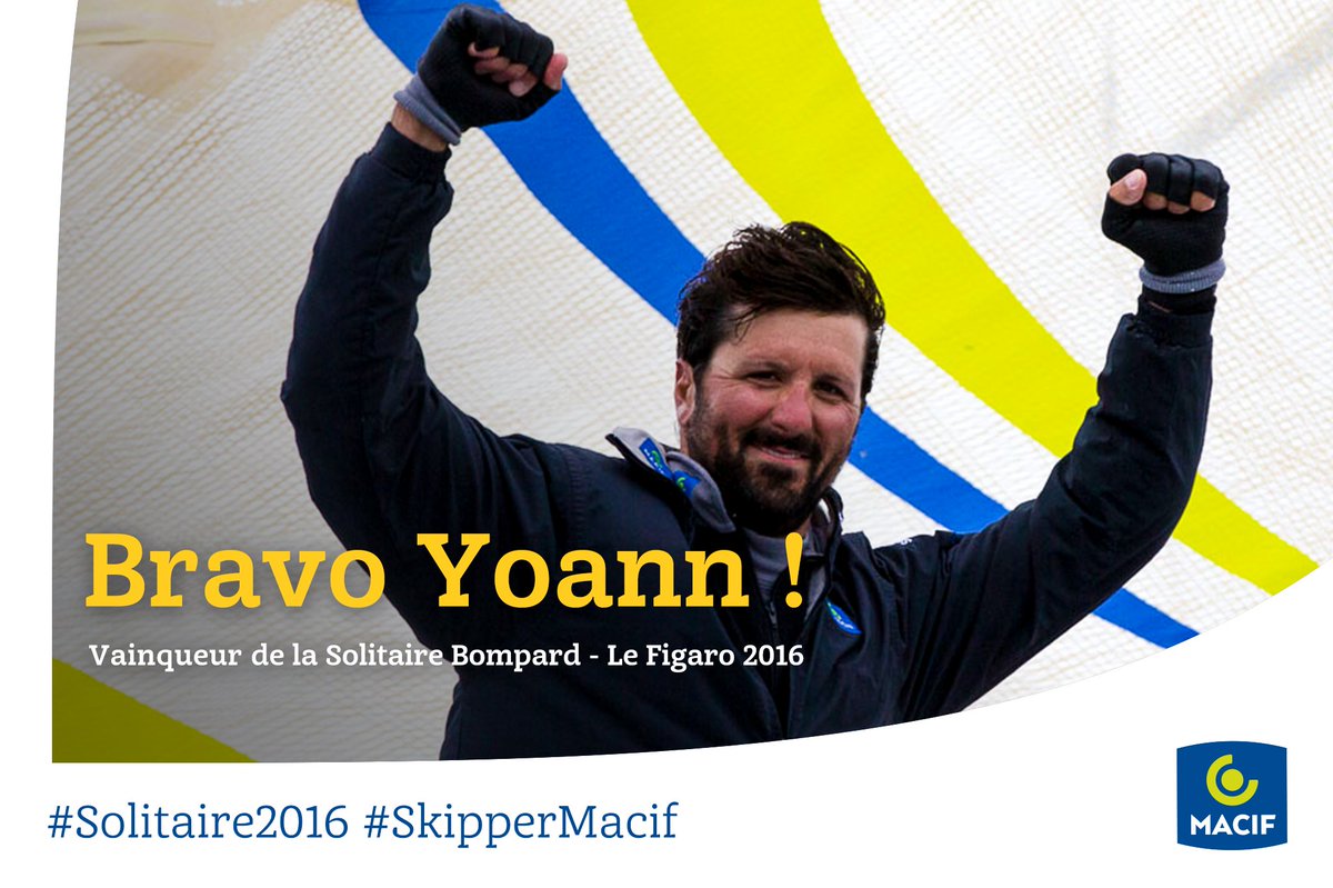 SkipperMacif's tweet photo. Les @SkipperMacif entrent dans la légende de @LaSolitaire2016 ! https://t.co/Z3IJjPPzrd https://t.co/M9lz3966xh