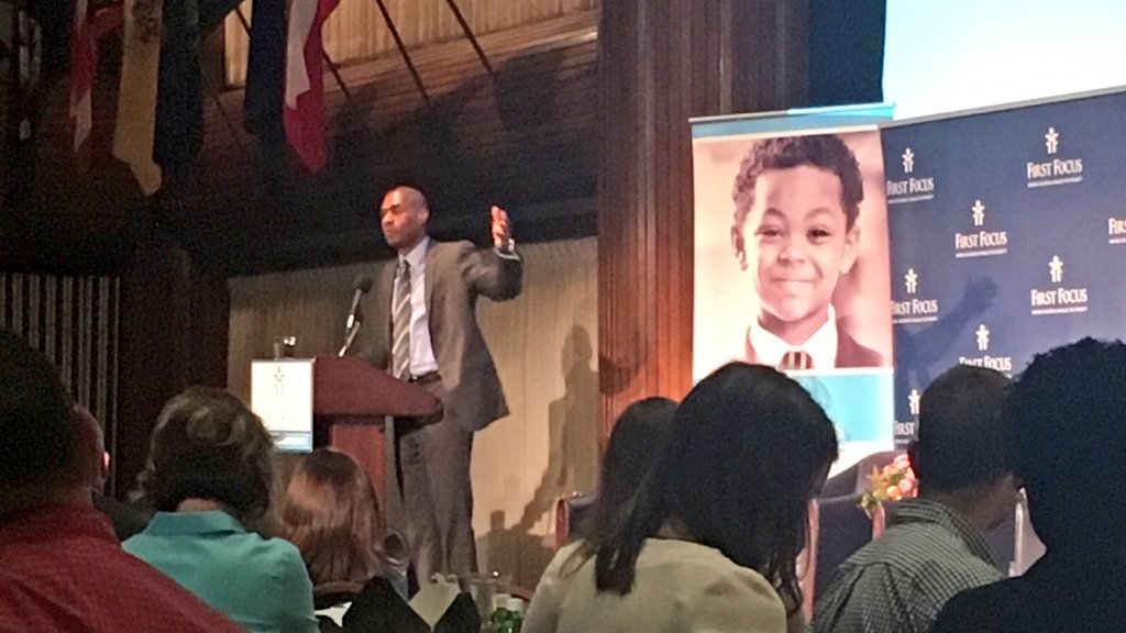 ChildDefender's tweet photo. I can't separate what's happening w/ state violence &amp; these black lives from children's issues. #kidsbudget16 https://t.co/jOtfSScmJ6