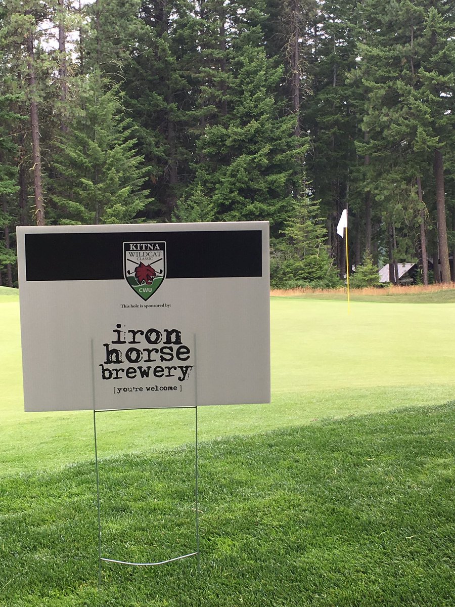CWUFoundation's tweet photo. Have fun at #KitnaClassic today, @CWUAthletics #wildcatpride #CWU @IronHorseBeer [you're welcome 4 the pic] https://t.co/2fvgVgtsJN