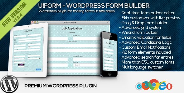 WpWarez's tweet image. Uiform - WordPress Form Builder (Forms) - #AjaxForms #ConditionalLogic goo.gl/WTWD0T