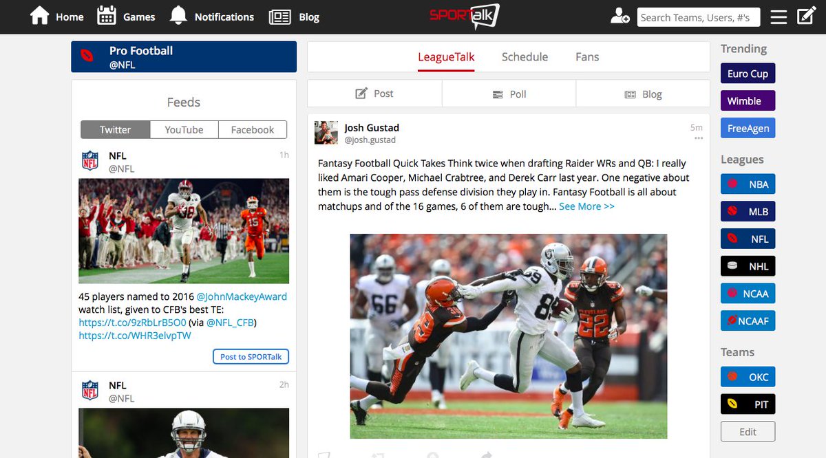 FanSPORTalk's tweet image. Join the Talk to see the new #FantasyFootball blog. A few tips to help you win your league! bit.ly/29wiweL