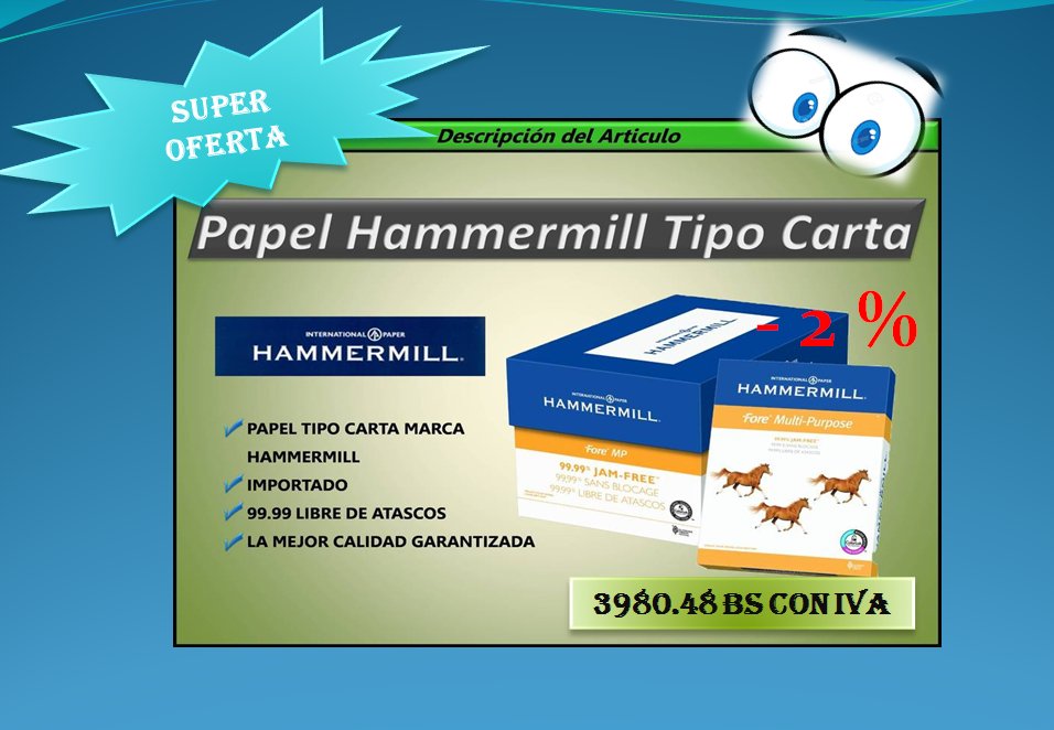 MSALUDBARINAS's tweet photo. TE OFRECEMOS EL MEJOR PAPEL PARA TU FOTOCOPIADORA #OFICINAS #PAPELERIA #BARINAS #MERIDA #CARACAS #Lara https://t.co/CxwdapujpJ