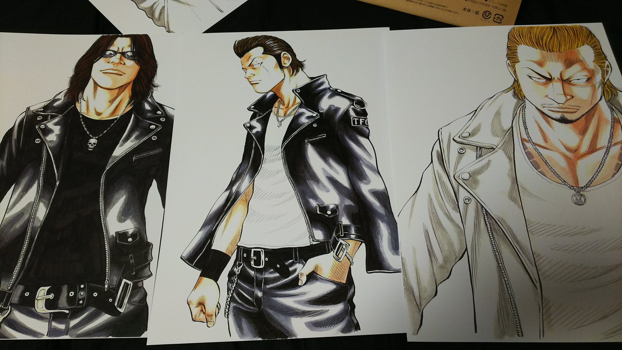 ルビクル クローズとワーストに出る武装戦線の歴代頭の複製原画買った これは熱い テンション上がるわぁ
