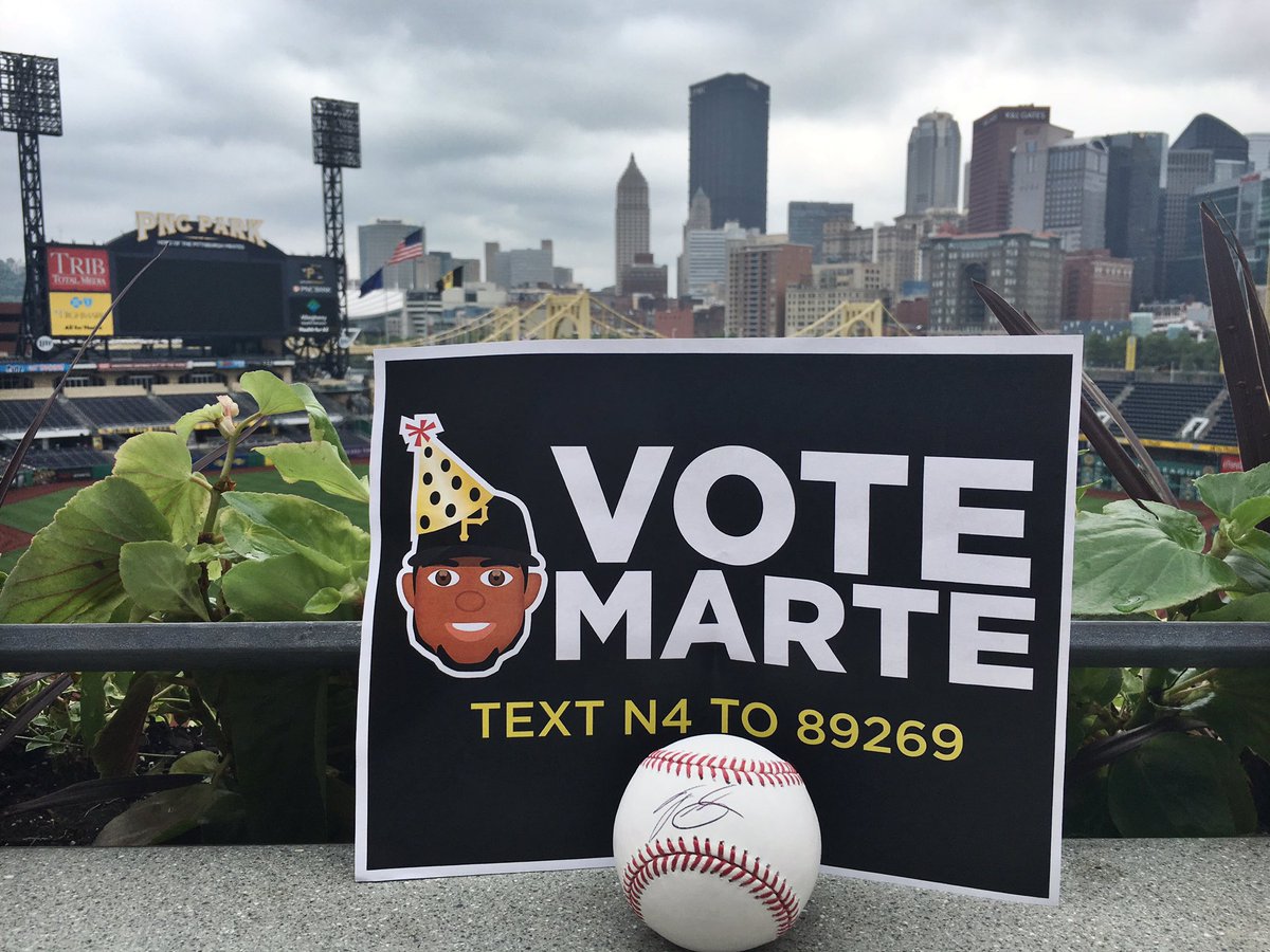 Pirates's tweet image. RETWEET THIS NOW for a chance to win a SIGNED @TGlasnow baseball!

(#VOTEMARTE by texting N4 to 89269 a lot)