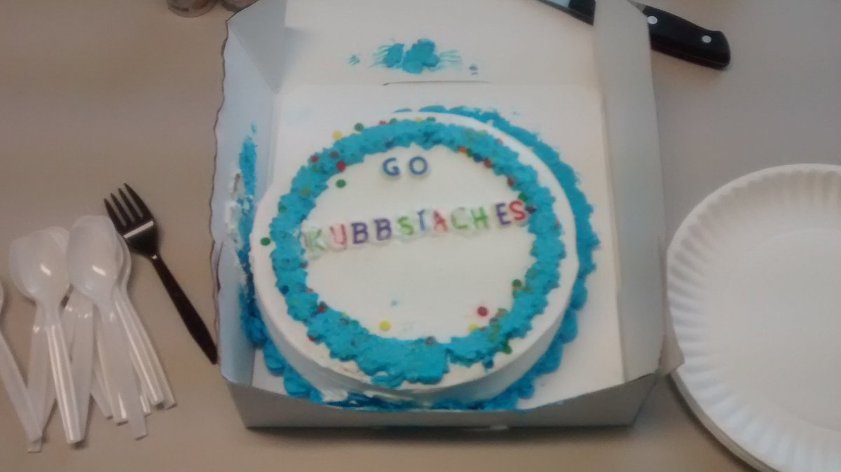 kubbstaches's tweet photo. Last team practice in PA done! Our wonderful employer got us a cake! Almost time to @VisitEauClaire #PaReady #Thanks https://t.co/r6fcYraJu6