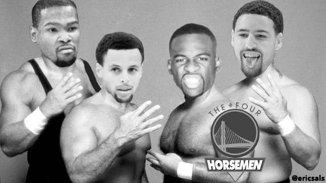 EricSals's tweet photo. @DavidShoemaker add this to the #Warriors + wrestling database haha #4horsemen https://t.co/ruUb4dKVJU