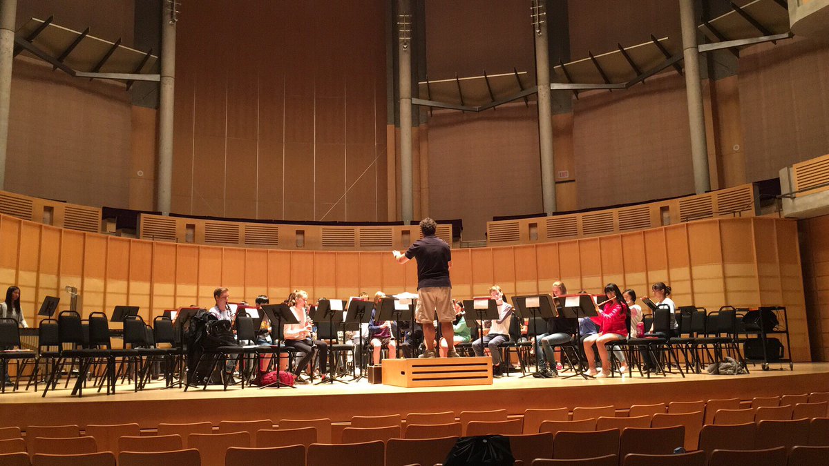 UBCSummerMusic's tweet photo. Intermediate Concert Band rehearsing Bach in the Chan Centre for the Performing Arts! Concert tomorrow! @ChanCentre https://t.co/UDLNTOkAYh