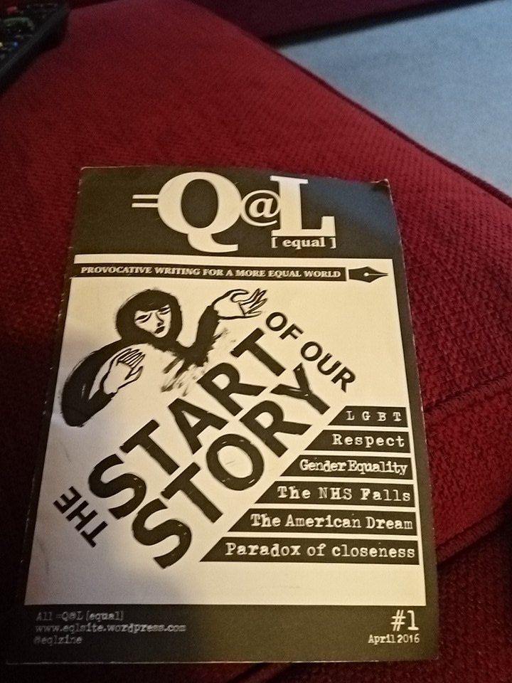 BusyOaT's tweet photo. Catching up with my copy of @eqlZine. Who wants it next? https://t.co/xE6sZxAnGZ