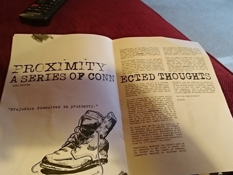 BusyOaT's tweet photo. "Prejudice, that most sightless old bastard of traits, thrives on lack of proximity."  Paul Draper in @eqlZine https://t.co/ShDIQNfW3s
