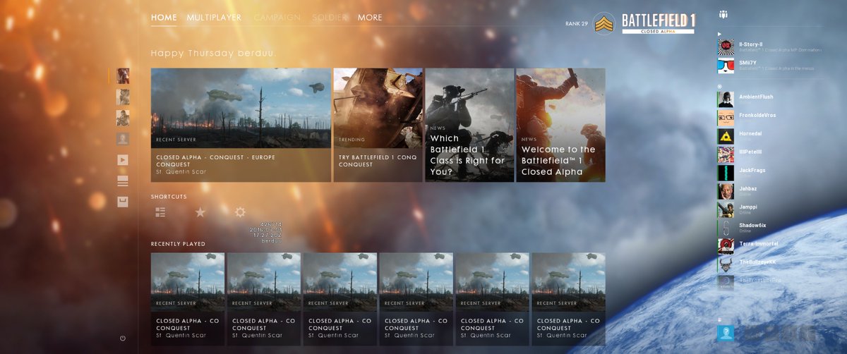 bfv recent menu music bfv recent menu music