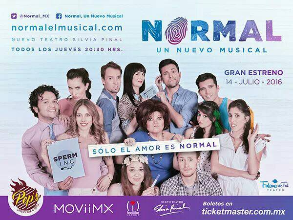 promocionCDMX's tweet photo. Este 14cde julio se estrena @NormalMusicalMX ¡Lo único normal es el amor ❤! https://t.co/EnQTRjG6YY