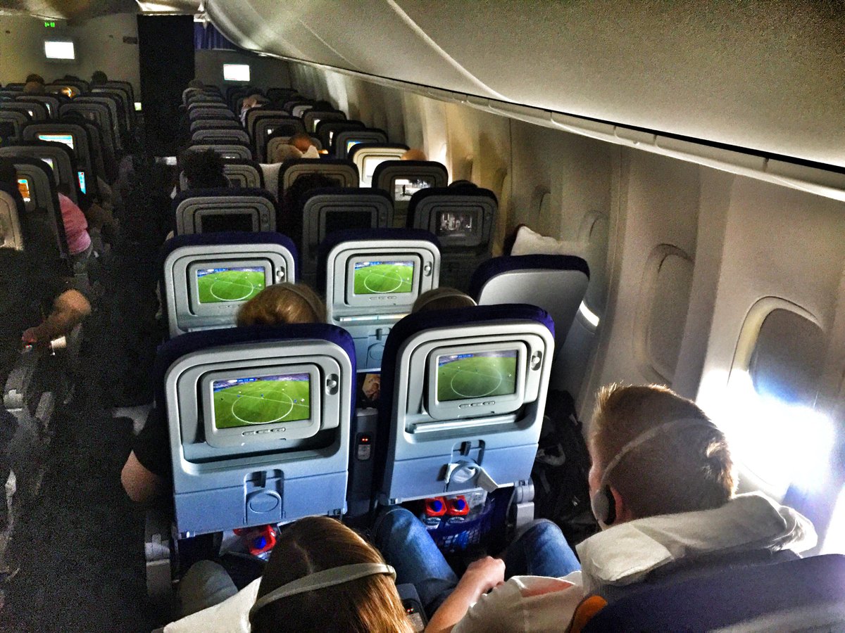 Lufthansa News A Twitteren Our Passengers Always Stay On The Ball Watching The Gerfra Semi Final Live On Today S Flight Lh404 To Jfk