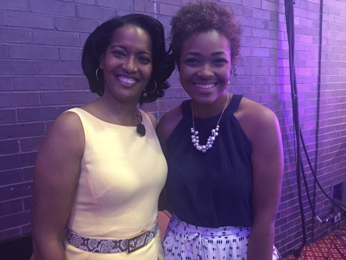 EducatorsRising's tweet photo. It's Throwback Thursday! Remember when @aub_gray met National Teacher of the Year @JahanaHayes at #EdRising16? #tbt https://t.co/q6lbLWrswc