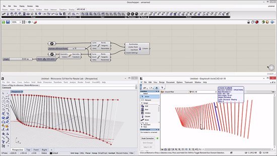 randydeutsch's tweet image. Grasshopper-ARCHICAD Live Connection allows building elements to be included in #gh3d’s design scripting capability