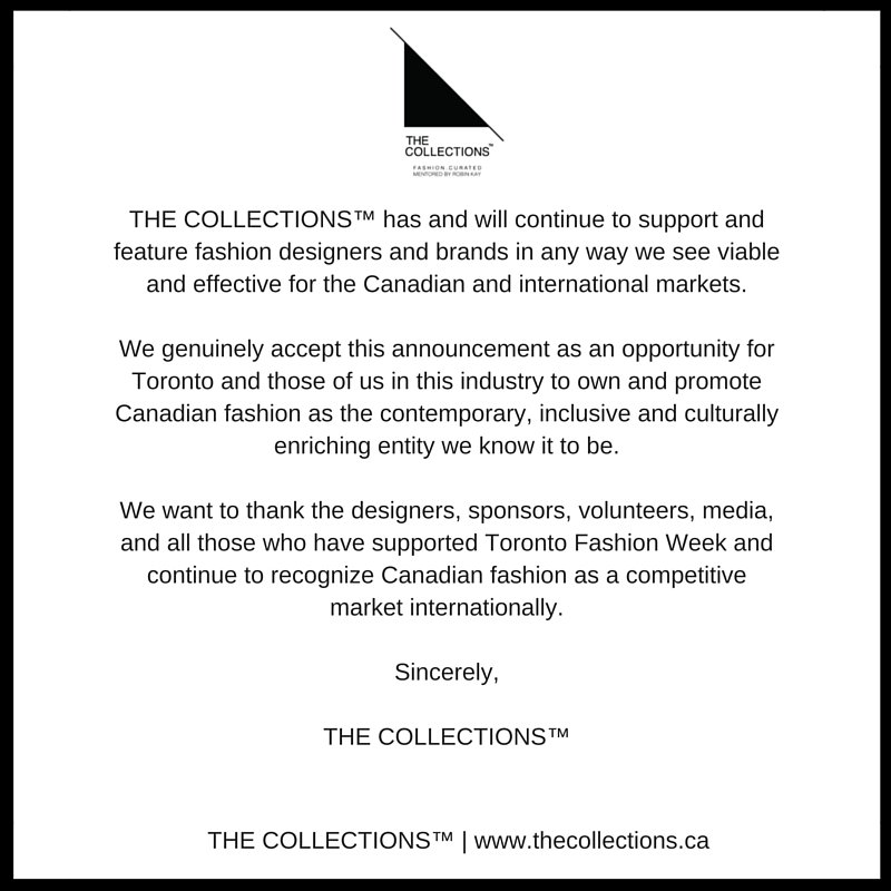 THE COLLECTIONS™ will continue to support. #TFW