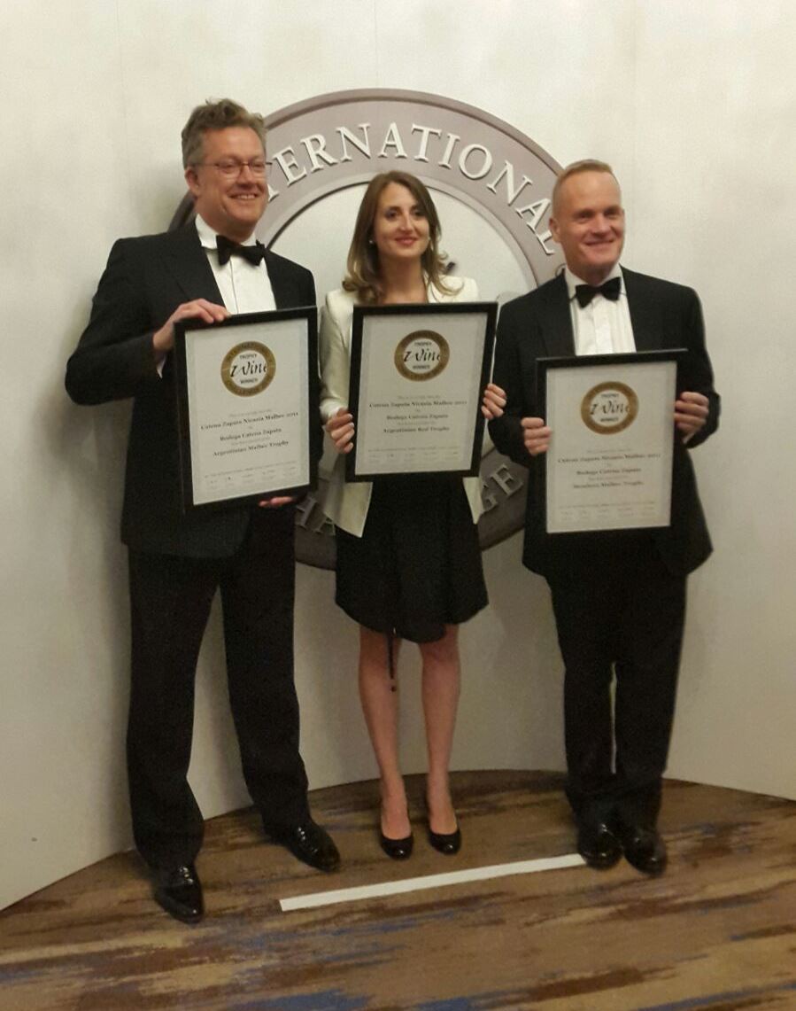 CatenaMalbec's tweet photo. #IWC2016 Gala Ceremony -Catena Zapata Nicasia Vyd. Malbec 2011- One wine, three Trophies. Thank you @WineChallenge https://t.co/WsF17RsGAQ