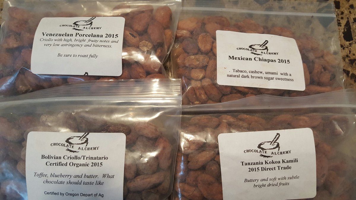 VictoriaCRandom's tweet photo. #cocoabeans to try from #chocolatealchemy #worldchocolateday #chocolate https://t.co/UwjYTIdzrB