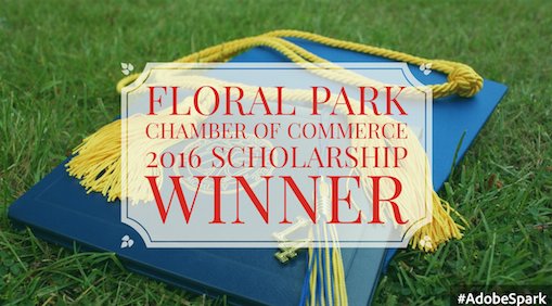 Floral Park Chamber of Commerce Awards Floral Park Memorial Student Matthew Sawicki as the 2016 Scholarship winner