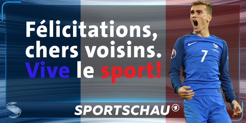 sportschau's tweet image. Herzlichen Glückwunsch zum Einzug ins Finale! #EURO2016 #GERFRA