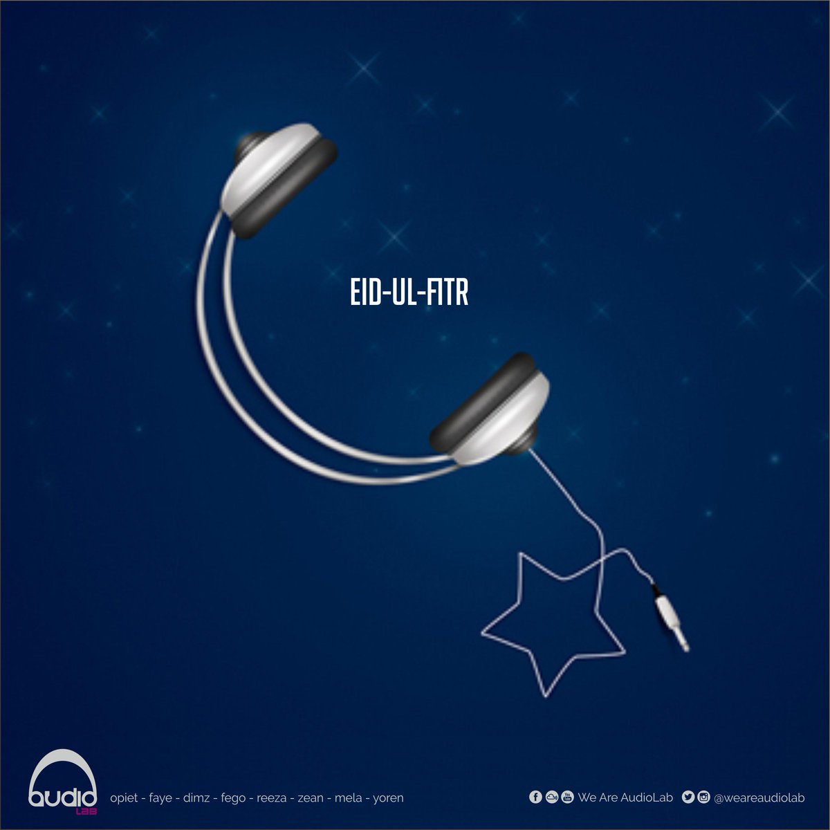 weareaudiolab's tweet photo. Happy #EidMubarak fellow muslims. Spread the peaces! #weareaudiolab https://t.co/xXSJ9LOaZQ