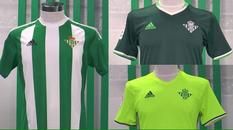 GradaBetica's tweet photo. ¿Te gustan las nuevas equipaciones? RECUERDA!! SIGUENOS Y RT para ganar una camiseta! #sorteo #Betis #RBB 🌴🙌🏽🙌🏽🌴 https://t.co/TvTvfpgmCX
