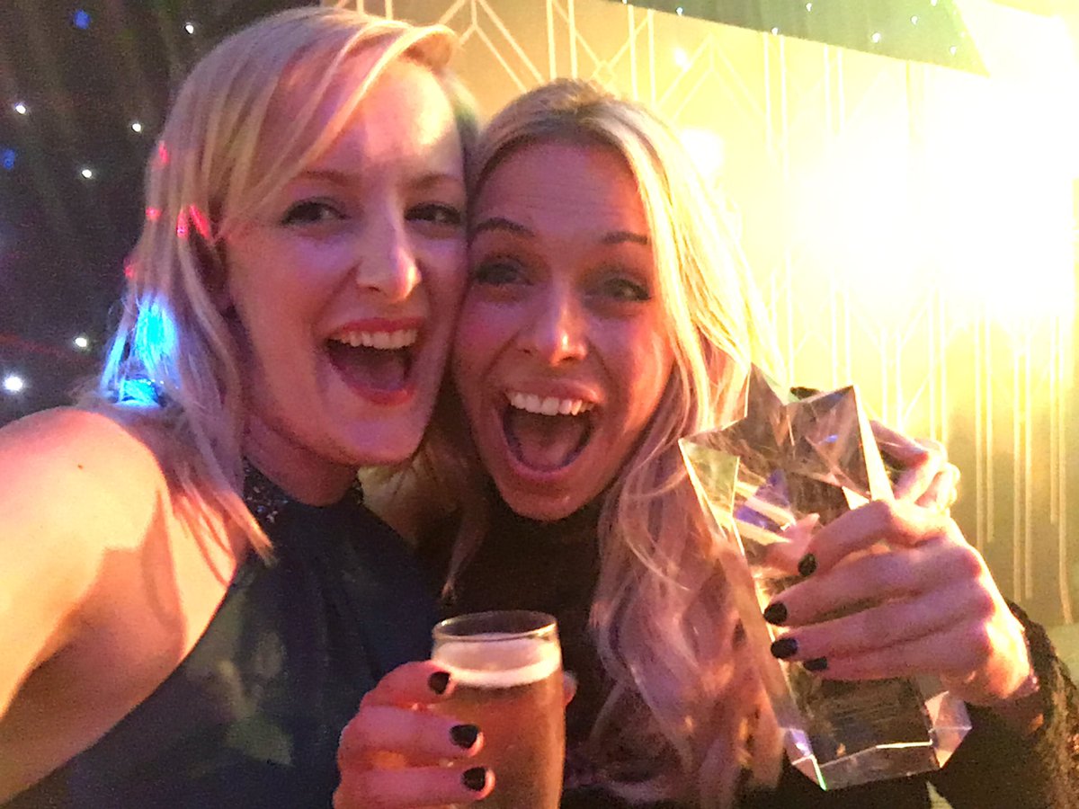kes1981's tweet photo. First selfie with the new Employee of the Year!!!  #NBSAnnualAwards https://t.co/Ywn2tKFBuh